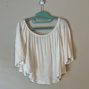 White off the shoulder top